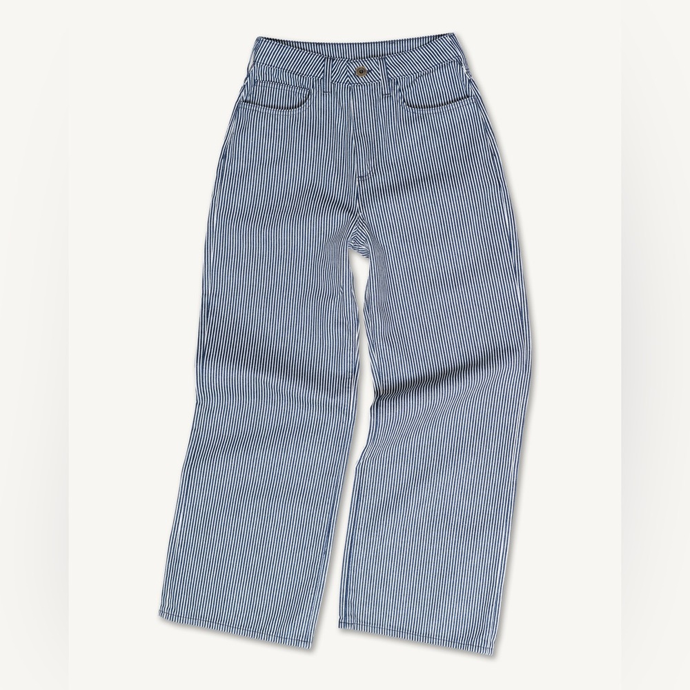 Imperfects 523L Pant in Indigo Hickory Stripe